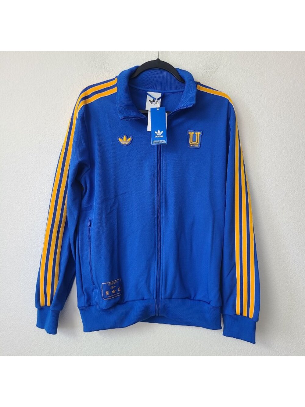 Adidas Tigres UANL Terrace Icons Track Jacket JM4861 Size M Blue